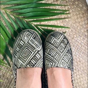 🔴4x$25 Shoes espadrilles brown black gold size 10